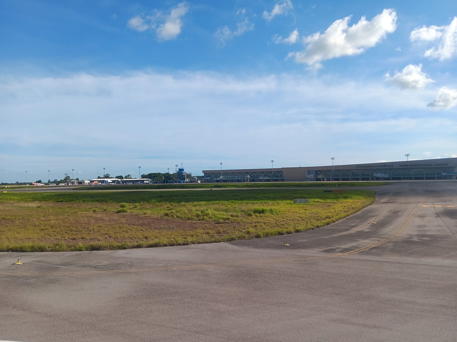 The terminal at Krabi International Airport, where the Ao Nang shuttle and the taxi counter start