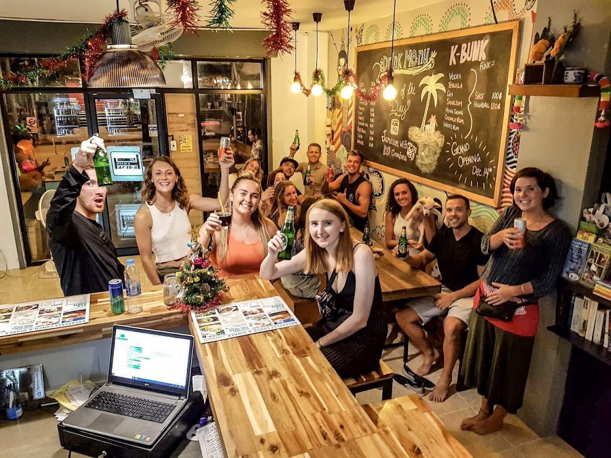 Amazing Backpackers Hostel AoNang pool and grounds in Ao Nang
